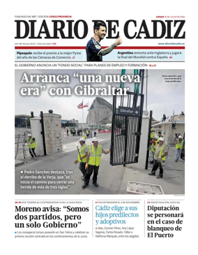 Cover of Diario de Cadiz