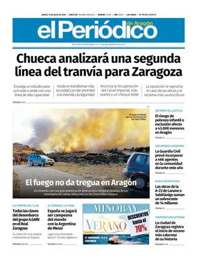 Cover of El Periodico Aragon