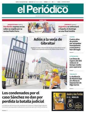 Cover of El Periodico Extremadura