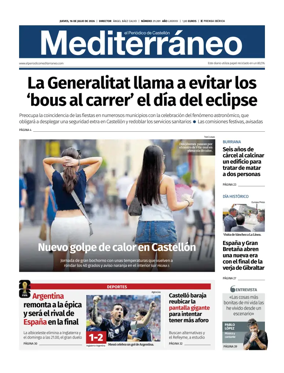 Cover of El Periodico Mediterraneo