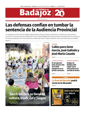 Cover of La Cronica de Badajoz BE
