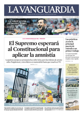Cover of La Vanguardia