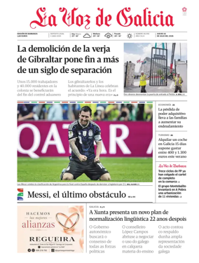 Cover of La Voz de Galicia (Barbanza)