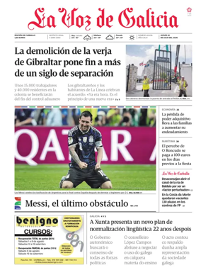 Cover of La Voz de Galicia (Carballo)
