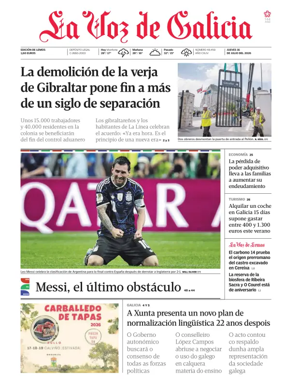 Cover of La Voz de Galicia (Monforte)
