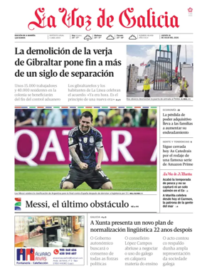 Cover of La Voz de Galicia (Viveiro)