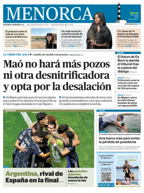 Cover of Menorca Diario Insular