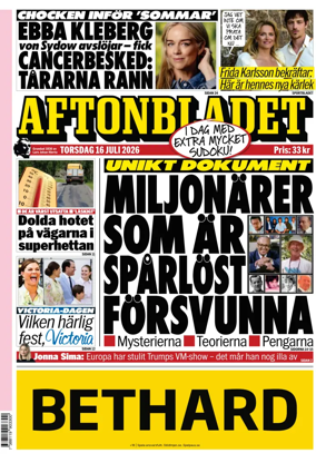 Cover of Aftonbladet