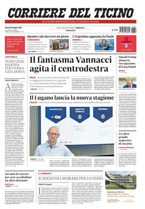 Cover of Corriere del Ticino