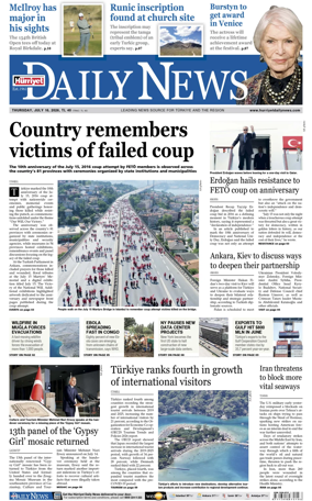 Cover of Hurriyet Daily News & Economic Review