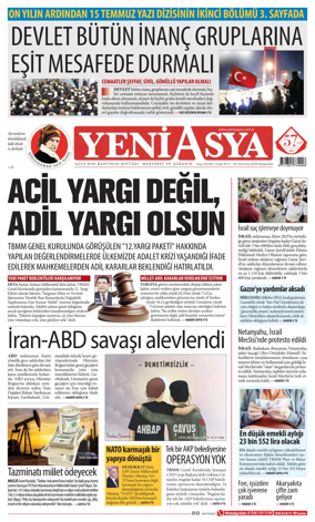 Cover of Yeni Asya