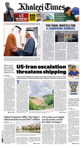 Cover of Khaleej Times