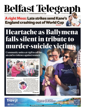 Cover of Belfast Telegraph