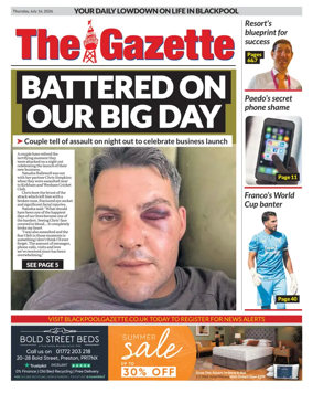 Cover of Blackpool Gazette
