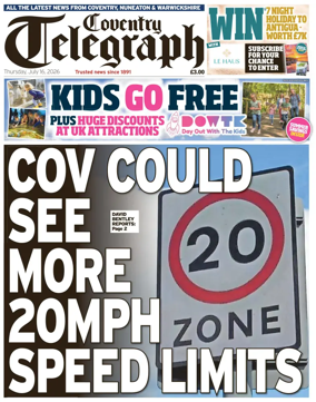 Cover of Coventry Telegraph