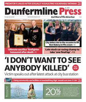 Cover of Dunfermline Press
