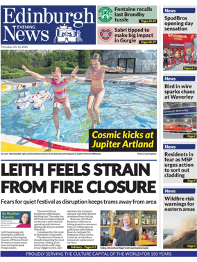 Cover of Edinburgh Evening News