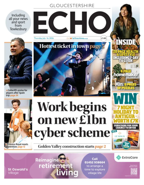 Cover of Gloucestershire Echo