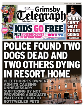 Cover of Grimsby Telegraph