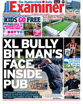 Cover of Huddersfield Daily Examiner