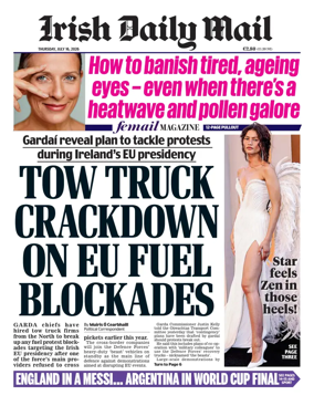 Cover of Irish Daily Mail
