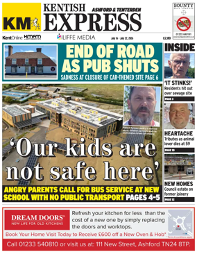 Cover of Kentish Express Ashford & District