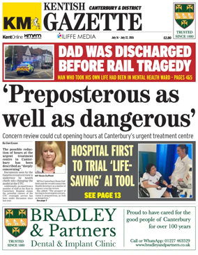 Cover of Kentish Gazette Canterbury & District