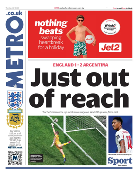 Cover of Metro (UK)