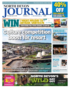 Cover of North Devon Journal