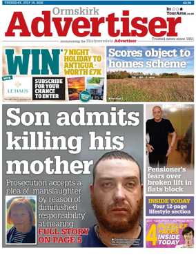 Cover of Ormskirk Advertiser