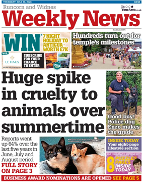 Cover of Runcorn & Widnes Weekly News
