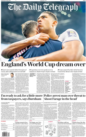 Cover of The Daily Telegraph