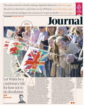 Cover of The Guardian e-paper Journal