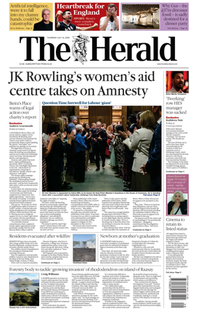Cover of The Herald (Scotland)