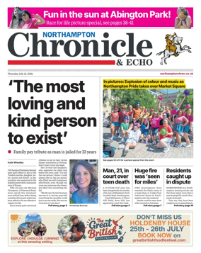 Cover of The Northampton Chronicle and Echo