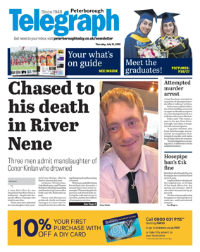 Cover of The Peterborough Evening Telegraph