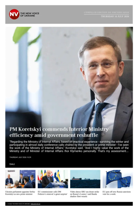 Cover of The New Voice of Ukraine