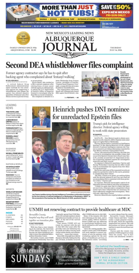 Cover of Albuquerque Journal
