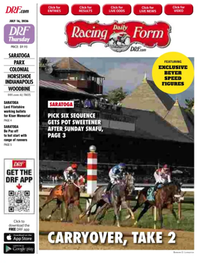 Cover of Daily Racing Form National Digital Edition