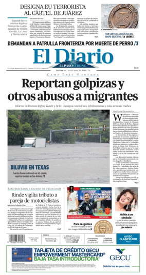 Cover of El Diario de El Paso