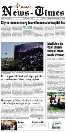 Cover of El Dorado News-Times (VCID - Camden News)