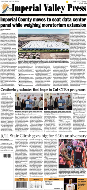Cover of Imperial Valley Press