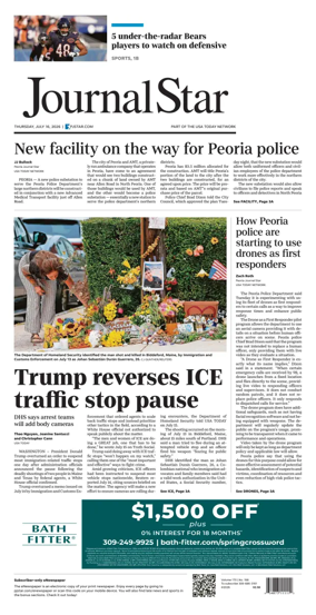 Cover of Journal Star (Peoria)