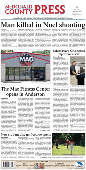 Cover of McDonald County Press