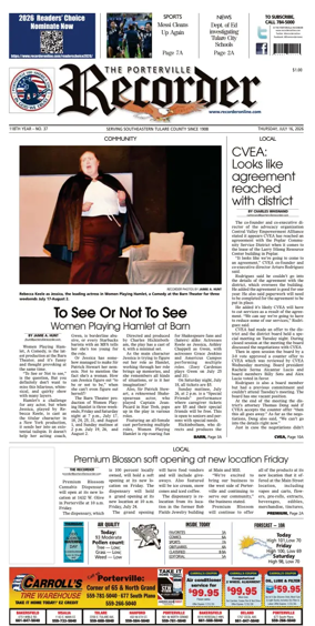 Cover of Porterville Recorder