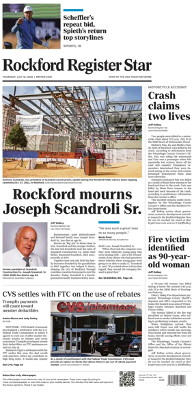 Cover of Rockford Register Star