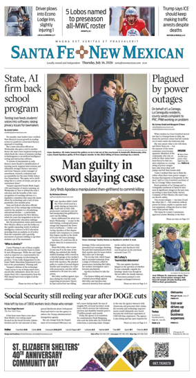 Cover of Santa Fe New Mexican