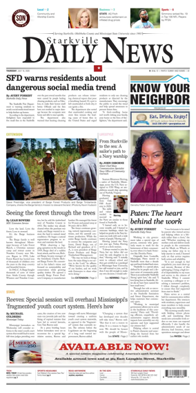 Cover of Starkville Daily News