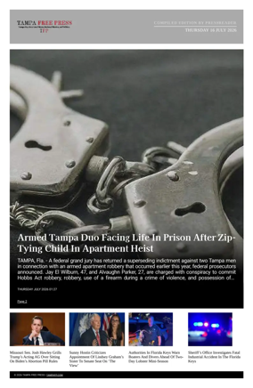 Cover of Tampa Free Press
