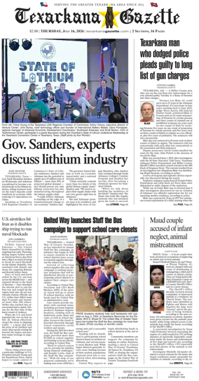 Cover of Texarkana Gazette